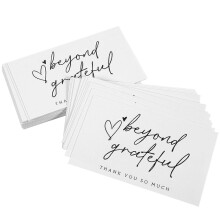 100Pcs Thank You Cards, Decorative Paper Thank You Cards for Business Shopping Use