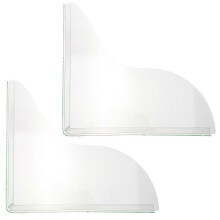 2pcs Shower Splash Guards, Corner Tub & Bath Water Splash Guards for Bathroom