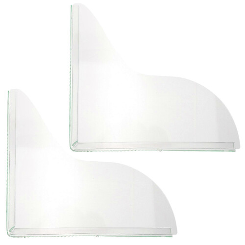 2pcs Shower Splash Guards, Corner Tub & Bath Water Splash Guards for Bathroom