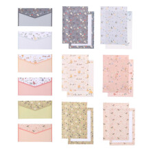 1 Set Cartoon Letter Papers and Envelope Kit Stationery Writing Paper Set