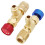 2pcs Air Conditioning Refrigerant Charging Valves Safety Adapters 1