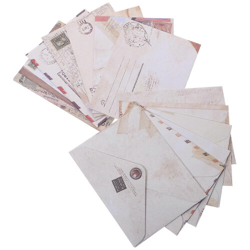 60 Pcs Mini Retro Paper Envelopes for Small Cards Notes Gifting