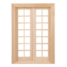 1Pc Wooden Mini DIY Door Model Ornament Mini Furniture Adornment Photo Prop