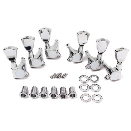 A-57 Chrome 3L3R Guitar Tuning Pegs Machine Heads String Tuners