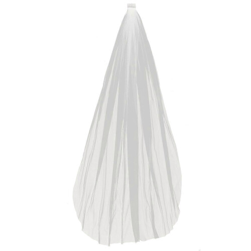 5 Meters Beige Single Layer Wedding Veil with Comb Elegant Bridal Wedding Accessory