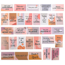 30 Pcs Small Encouragement Cards Colorful Motivational English Quote Cards