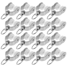 20Pcs Curtain Track Rollers Flexible Slide Rail Pulleys Curtain Accessories
