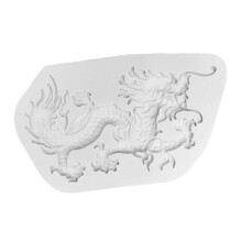 Silicone Dragon Mold, Chinese Style Fondant Chocolate Casting Mold for DIY Crafting