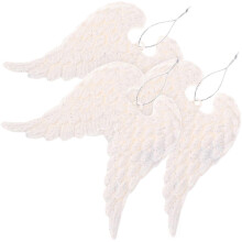 3PCS Angel Wing Pendant Christmas Tree Decoration Ornaments, Random Color