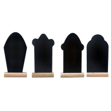 4 Pcs Reusable European Style Chalk Boards Easter Desktop Decorations Blackboards