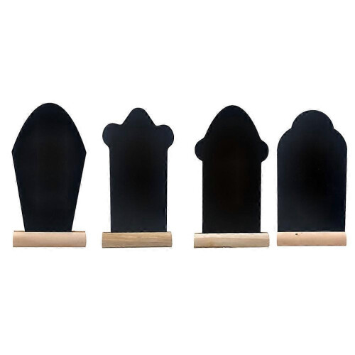 4 Pcs Reusable European Style Chalk Boards Easter Desktop Decorations Blackboards
