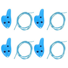 4Pcs 6 Hole Plastic Ocarina Children Beginner Musical Instrument Accessories