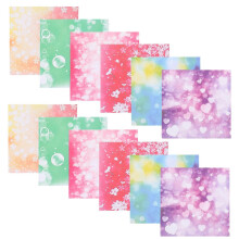 100 Pcs Phantom Bubbles Double-sided Square Origami Paper Colorful Star Folding Paper for Art Crafts