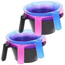 6 Pcs Transparent Hair Dye Bowl with Scales, Professional Salon Hair Coloring Highlighting Bowls Kit, Random Color