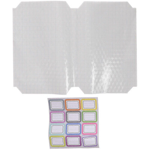 20Pcs Transparent Self-adhesive Waterproof Book Covers Protective Films