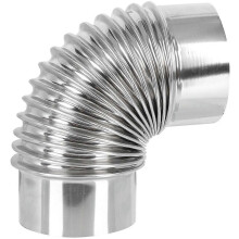 Stainless Steel Wood Stove Chimney Elbow Heating Stove Flue Exhaust Smoke Pipe