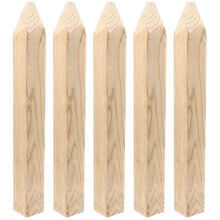 5Pcs Wooden Stakes for Building Measurement Garden Fence Decoration
