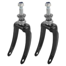 2Pcs Metal Wheelchair Front Wheel Rack Replacement Drive Wheelchair Bracket Part Supply