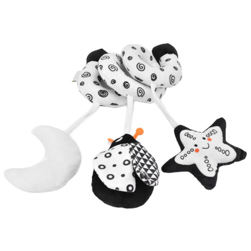 Newborn Black and White Spiral Hanging Toy