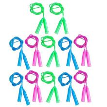 12 Pcs Adjustable Kids Skipping Ropes Colorful Jumping Ropes for Children