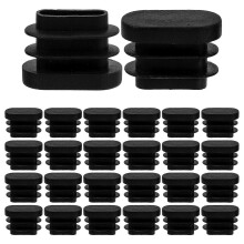 40 Pcs Oval Chair Leg Caps, Furniture Feet Protectors for Desk Table Chair Leg Covers