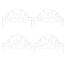 4PCS European Style Plastic Fence Garden Scene Decorative Adornments