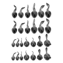 26 Pcs Mini Resin Tadpole Figurines for Moss Micro Landscape Bonsai Garden Decorations