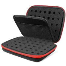 Dual Compartment Dice Organizer Bag Portable Zipper Dice Holder Board Game Accessory