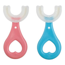 Baby Toothbrush Set U Shape Food Grade Rubber