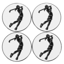 4PCS Golf Ball Marker Hat Clip with Metal Cap Clip Funny Golf Accessories for Women Travel Use