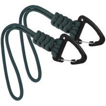 2PCS Climbing Lanyard with Carabiner Buckle Strap Trekking Hiking Key Holder