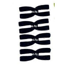 4Pcs 0.5g Tennis Racket Weight Balance Strips, Silicone Badminton Racquet Weighted Tapes for Racquet Weight Adjustment