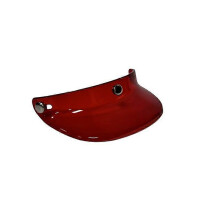 Retro Motorcycle Helmet Peak Visor with Sun Shield, Three-Button Cap Attachment for Warm Weather Riding