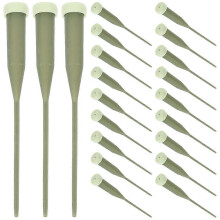 100Pcs Long Floral Water Tubes Plastic Flower Vials with Caps for Fresh Flower Arrangements Stem Watering Floral Supplies