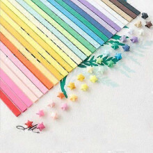 1560pcs Origami Star Paper Strips Double Sided Colorful Craft Papers for DIY Star Folding Home Decoration Photography Props