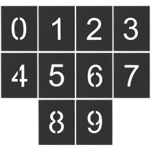 10Pcs Number Stencils for Spray Paint DIY Painting Craft Templates