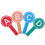 4 Pcs Reusable A-D Letter Voting Paddles for Auctions Scoring School Classroom Bidding 1