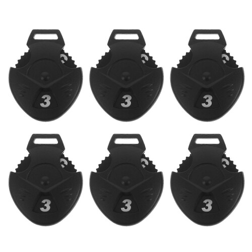 6 Pcs Interchangeable Large Number Tags for Golf Club Head Covers, Fits Drivers