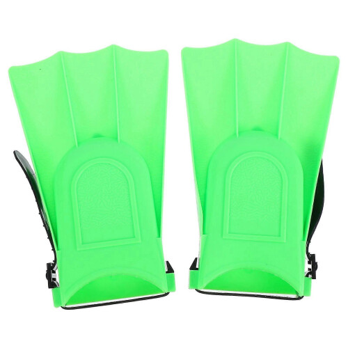 Green Adjustable Kids Swimming Flippers Diving Learning Training Tools