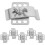 6 Pcs Undermount Sink Brackets Kitchen Sink Support Clips Fasteners for Easy Installation 1