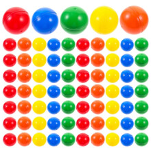 100PCS 3.2cm Assorted Color Lottery Balls Table Tennis Balls for Party Game Props