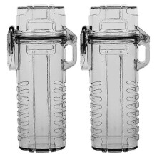 2PCS Waterproof Lighter Case Holder Outdoor Survival Lighter Storage Pouch Sleeve