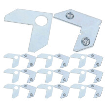 50Pcs Metal 90 Degree L Brackets Picture Frame Corner Braces for Woodworking Repair