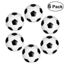 32mm Table Football Balls, Compatible with LUOEM, 6PCS, Black/White
