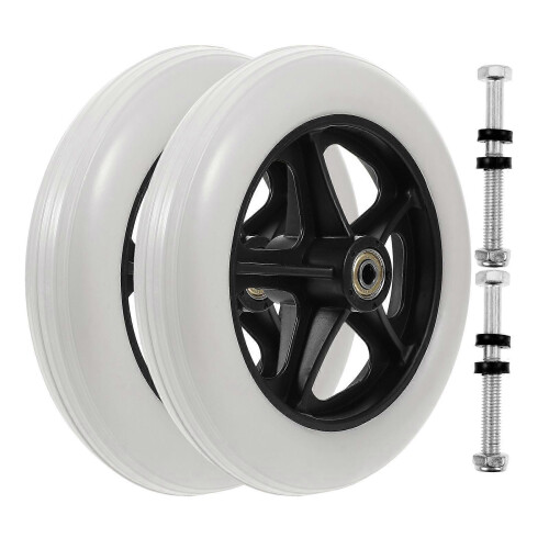 2pcs Wheelchair Front Wheels Replacement Parts for Wheelchairs
