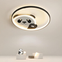 Plafonnier LED encastré, motif panda mignon, 3 couleurs, 50 cm, pour chambre d'enfant.