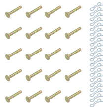 20Pairs Replacement Pin for Snow Blowers Shear and Cotter Type