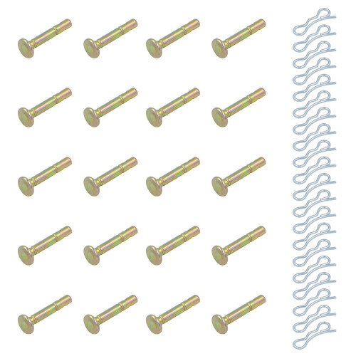 20Pairs Replacement Pin for Snow Blowers Shear and Cotter Type