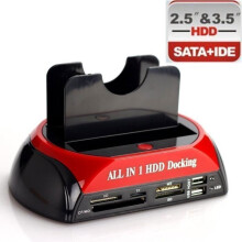 Dockingstation voor 2,5" en 3,5" harde schijven