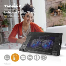 Laptopkoelstandaard voor laptops tot 18 inch | Universeel | Zwart